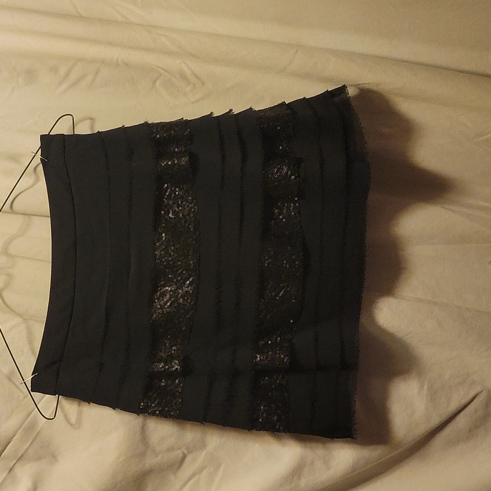 BCBGeneration Sequin and Chiffon Skirt 4